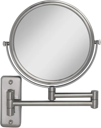 Vista 11 de [Usado] Zadro Espejo de maquillaje para montar en la pared con aumento, espejo plegable de brazo extensible, espejo de tocador para ducha de pared