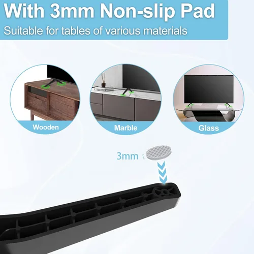 Vista 6 de Soporte para patas de TV LG, solo para LG TV Stand 55UK6500 55UJ6300 55UK6300 55UM6900 55UK6090PUA 55UN7300 55LJ550M 50UK6300 50UJ6300 50UK6500 60