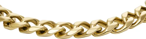Vista 2 de Fossil Men's Plated Stainless Steel Engravable Personalized Gift ID, Chain or Cuff Bracelet for Men