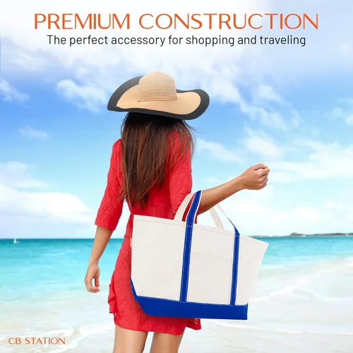 Vista 8 de Bolso grande clásico Bolsa de lona para mujer Diseño multicolor, perfecta para viajes y compras