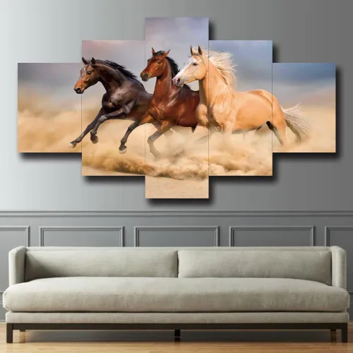Vista 15 de 5 piezas de pintura sobre lienzo ardiente de fénix dibujado en estilo heráldico fuego fénix arte de pared vintage impresiones obras de arte arte