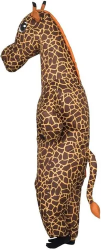 Vista 4 de Traje inflable unisex de jirafa para adultos, disfraz de Halloween y cosplay