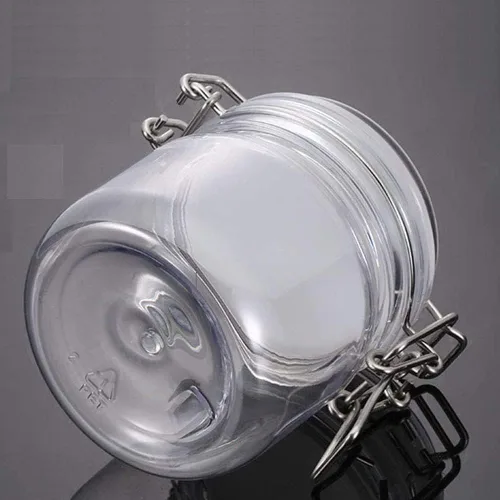 Vista 2 de luzen Recipiente sellado de almacenamiento de alimentos de 10 onzas/10.1 fl oz para el hogar, recipiente de plástico redondo transparente