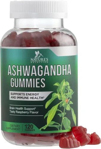 Vista 10 de Gomitas Ashwagandha – Fórmula avanzada de gomitas Ashwagandha para uso diario – Apoyo antioxidante natural y apoyo a la salud cerebral – Calma