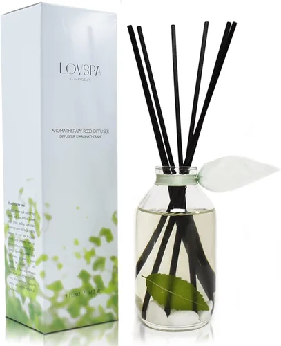 Vista 34 de Set de difusor de cañas, difusor de aceite perfumado con aroma a ámbar romántico y varillas, accesorios de fragancia para el hogar para decorar