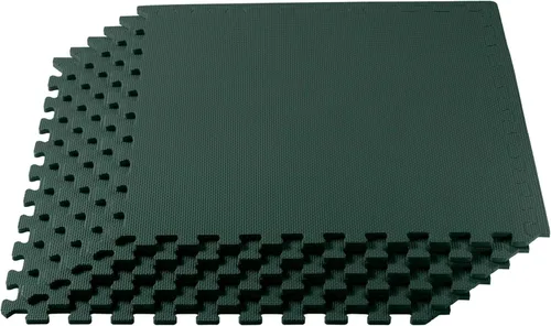 Vista 18 de We Sell Mats - Baldosas multiusos de espuma EVA con un grosor de 0.5 pulgadas, alfombrillas entrelazadas para gimnasios de interior y para el hogar