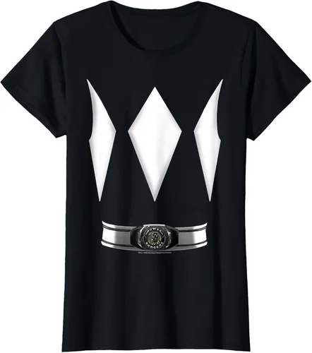 Vista 6 de Power Rangers Camiseta de disfraz de Ranger negro de Halloween, talla S