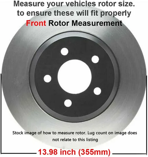 Vista 389 de Detroit Axle - Rotores de freno delantero para 04-13 Mazda 3 Rotores de frenos de disco 06-15 Mazda 5 Reemplazo: Rotor regular delantero de 11.81