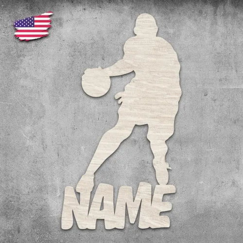 Vista 4 de Regalo de baloncesto personalizado, decoración única del hogar, luz nocturna LED personalizada con nombre para niños, entrenadores, hombres, niñas