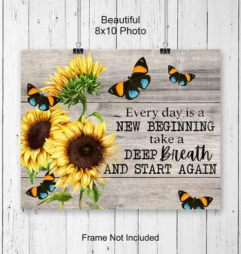 Vista 3 de Decoración de pared inspiradora con citas positivas, arte de pared inspirador, carteles motivacionales, regalos de aliento edificantes para mujeres