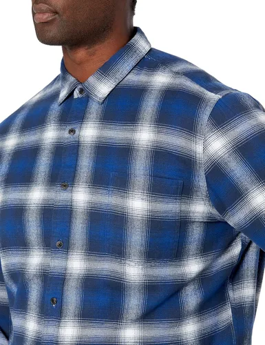 Vista 4 de Tienda Essentials - Camisa de franela para hombre de ajuste delgado y manga larga
