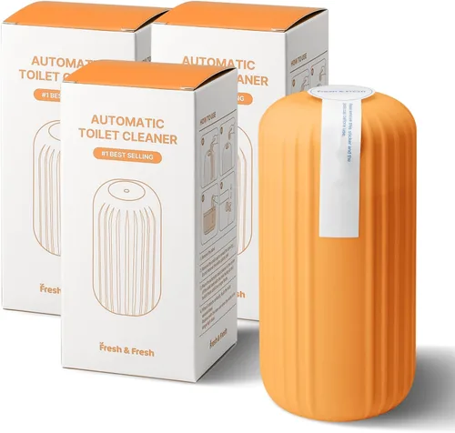 Vista 17 de Fresh & Fresh Limpiadores automáticos para inodoros (verde bosque) – 1 botella (hasta 2500 descargas/botella), limpiador de inodoro comercial