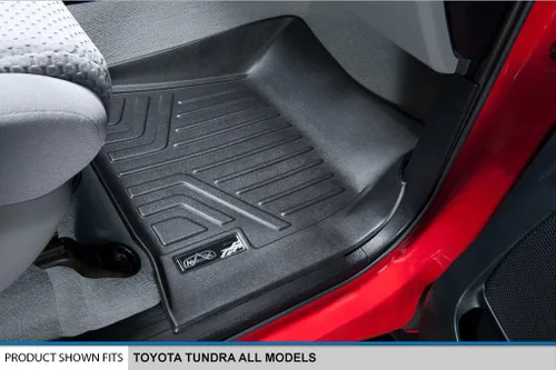 Vista 3 de MAXLINER Juego de alfombrillas de piso de 2 filas para Toyota Tundra 2007-2011