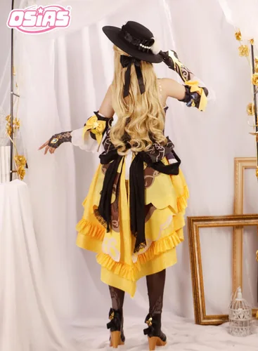 Vista 4 de OSIAS Edición mejorada Genshin Impact Navia Cosplay Disfraz