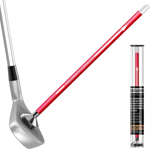 Vista 9 de Varillas de alineación magnéticas de golf, palos de alineación para palos de golf, accesorios magnéticos para ayudar a entrenar el swing de golf