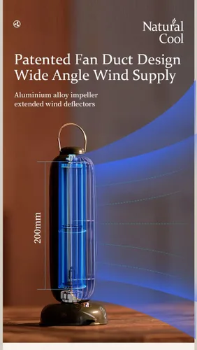 Vista 4 de Ventilador de torre pequeño silencioso para aromaterapia, ventilador portátil de 12 pulgadas, escritorio de oficina, oscilación de 90°, mesa