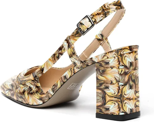 Vista 7 de NUMALEO Zapatos de tacón alto para mujer, con correa de tobillo y puntera cuadrada, de 3 pulgadas