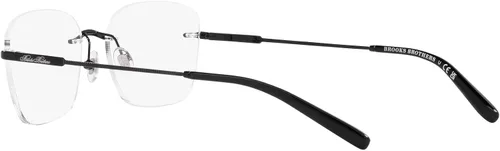 Vista 5 de Brooks Brothers Marcos rectangulares de titanio para gafas graduadas Bb1107t para hombre