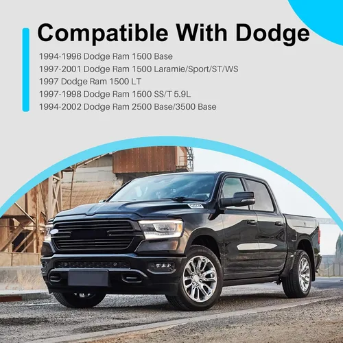 Vista 6 de CarPartsDepot Guardabarros delantero izquierdo del lado izquierdo compatible con Dodge RAM 1500 2500 3500 1994-2002 Pickup Truck compatible