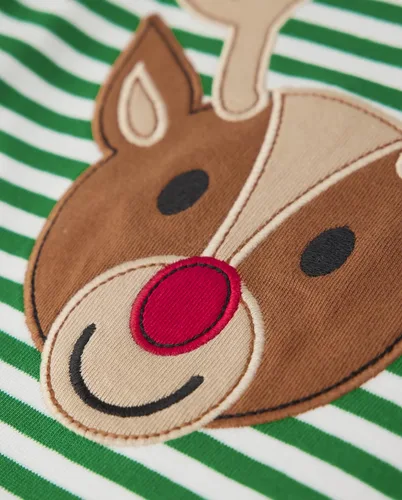 Vista 40 de Gymboree Conjunto de pijama unisex de algodón de Navidad de 2 piezas, niño grande, niño pequeño, gimnasio para bebé
