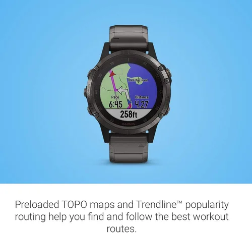 Vista 3 de Garmin fēnix Multisport GPS Smartwatch, Zafiro