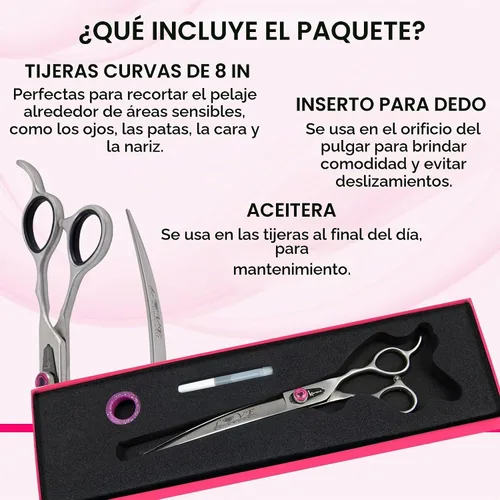 Vista 4 de Kenchii Love Dog Grooming Shears, 8in Curved