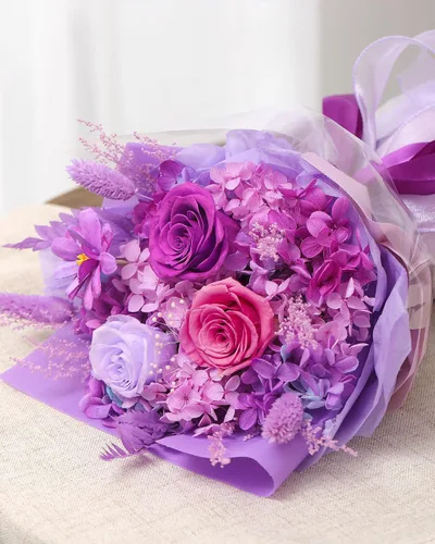 Vista 5 de BestFlower Ramo de flores para el día de la madre, regalos para mamá, ramo de rosas para mujeres, mamá, esposa de hija, flores frescas