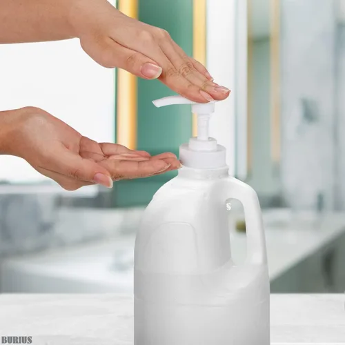 Vista 5 de Dispensador de bomba de galón, dispensador de lavandería de 1 galón para detergente líquido, botella de 1 pulgada, dispensador de desinfectante