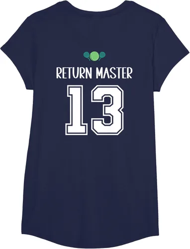 Vista 23 de Camiseta divertida del grupo de tenis de pádel para el equipo de pádel
