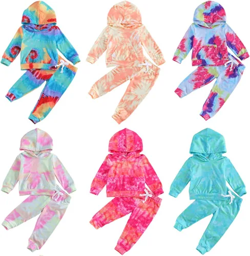 Vista 8 de Ropa de otoño e invierno para bebé niña, sudadera con capucha y pantalones con estampado de leopardo, 2 piezas