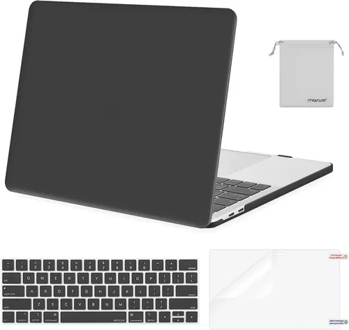 Vista 16 de MOSISO - Carcasa rígida de plástico, cubierta de teclado, protector de pantalla y bolsa de almacenamiento para MacBook Pro 13 pulgadas/33 cm