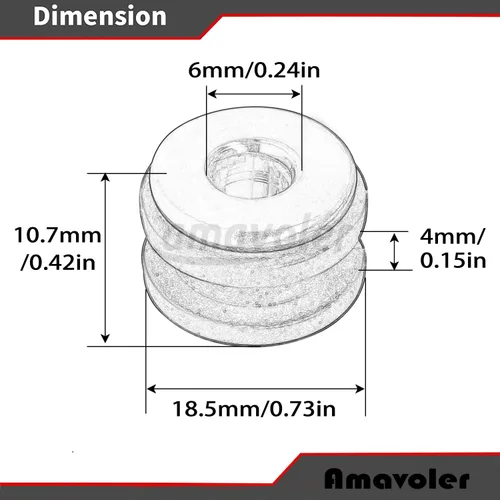 Vista 2 de Accessorios de motocicleta M6 Ojales de goma y pernos 10 piezas, Kit de reemplazo de ojales de goma y acero para motocicleta para carenados