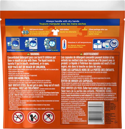 Vista 2 de Tide PODS con detergente líquido Downy, April Fresh, 12