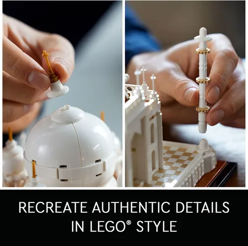 Vista 4 de LEGO Architecture Taj Mahal 21056 Set de Construcción - Colección de Monumentos, Modelo para Exhibición, Idea de Regalo de Decoración del Hogar