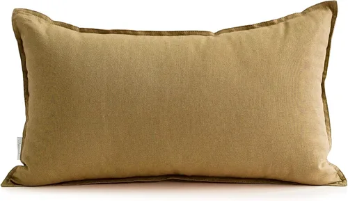 Vista 14 de Jeanerlor - Funda de cojín sólida de lino y algodón para decoración, de 18x18 pulgadas, funda de almohada especial para sofá, cama, silla