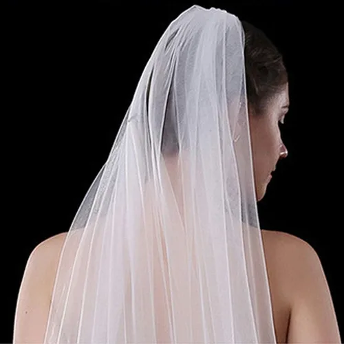 Vista 4 de Yalice - Vela de boda para mujer, borde de flores, longitud de 1 estante, para novia, accesorios de encaje