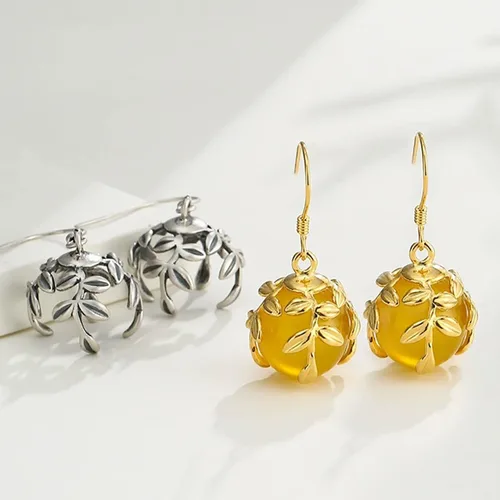 Vista 6 de Aretes de gancho de plata de ley 925 para fabricación de joyas de perlas, montaje de aretes colgantes para ajuste de camafeo de perlas, búsqueda