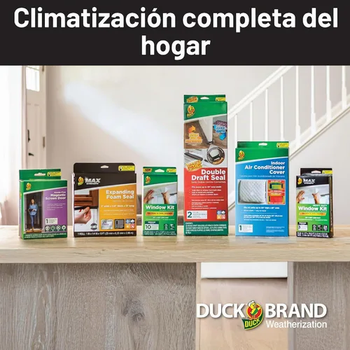 Vista 8 de Duck Brand Max Strength Sello de Burletes de Silicona para Puertas y Ventanas, Autoadhesivo, Se Adapta a Espacios Medianos de 1/8-1/4 Pulgadas, .31
