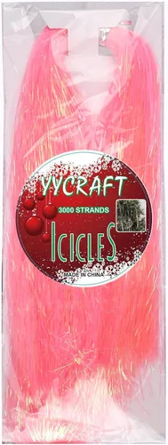 Vista 8 de YYCRAFT Icicles Tinsel 3000 Strand, Negro