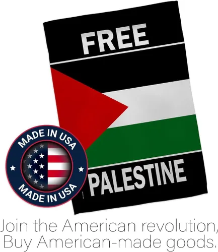 Vista 5 de Cartel de cementerio con bandera fuerte de Palestina, decoración de pared, césped, puerta, habitación, jardín, póster de bandera palestina, tapiz