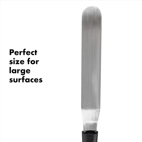 Vista 4 de OXO Good Grips espátula para esparcir glaseado, Grande, Negro