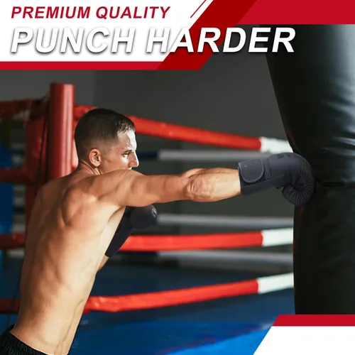 Vista 7 de Guantes de boxeo para hombres y mujeres, guantes de entrenamiento de boxeo, guantes de boxeo MMA, Kickboxing, guantes de entrenamiento para boxeo