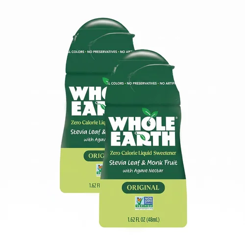 Vista 10 de Whole Earth Stevia & Monk Fruit Edulcorante líquido, original, 1.62 onzas líquidas (paquete de 1)