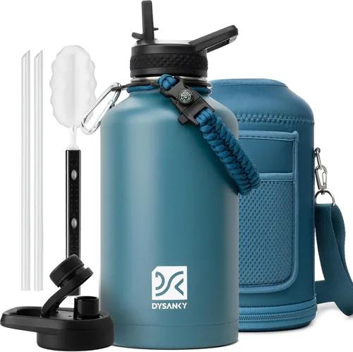Vista 39 de DYSANKY Botella de agua aislada de 32 onzas, metal al vacío de acero inoxidable grueso, jarra de agua deportiva portátil para gimnasio y senderismo