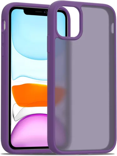 Vista 78 de TENOC Funda para teléfono compatible con iPhone 11, color negro, antihuellas, antigolpes, mate, para 6.1 pulgadas