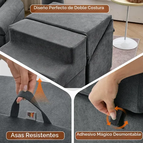 Vista 8 de jela Juego de bloques de escalada para interiores, bloques de escalada de espuma suave y seguros con escaleras deslizantes, juguetes de bloques