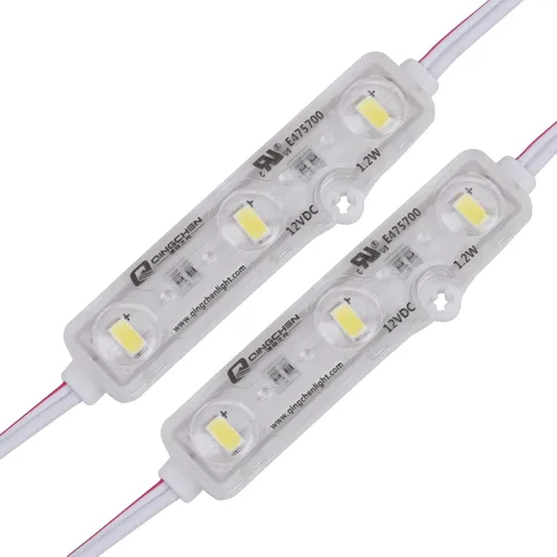 Vista 3 de Q QINGCHEN Módulo LED blanco cálido 3000 K 12 V CC 1.2 W 25 pies 50 unids/cadena 5630smd módulo tira de luz para caja de luz letreros publicitarios