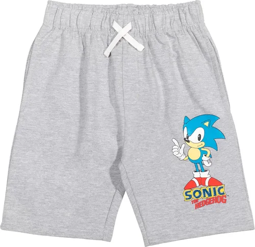 Vista 2 de SEGA Sonic The Hedgehog - Pantalones cortos de rizo francés para niños pequeños, 2