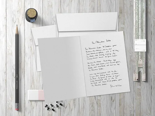 Vista 5 de Juego de tarjetas de felicitación, cartulina blanca en blanco de 4.5 x 6 pulgadas, ideal para negocios, vacaciones, invitaciones de boda