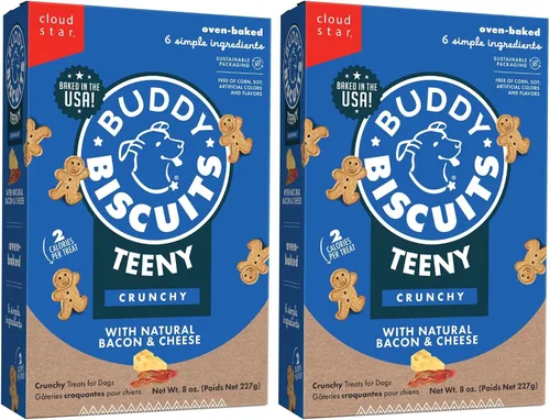 Vista 11 de Buddy Biscuits Teeny - Golosinas crujientes para perros, tocino y queso